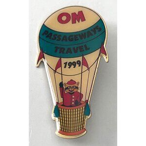 Odyssey of the Mind Passageways Pin Hot Air Balloon 1999 Omer Om